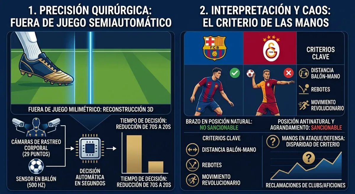 VAR, milímetros y manos: ¿más justicia o menos confianza en el gol?