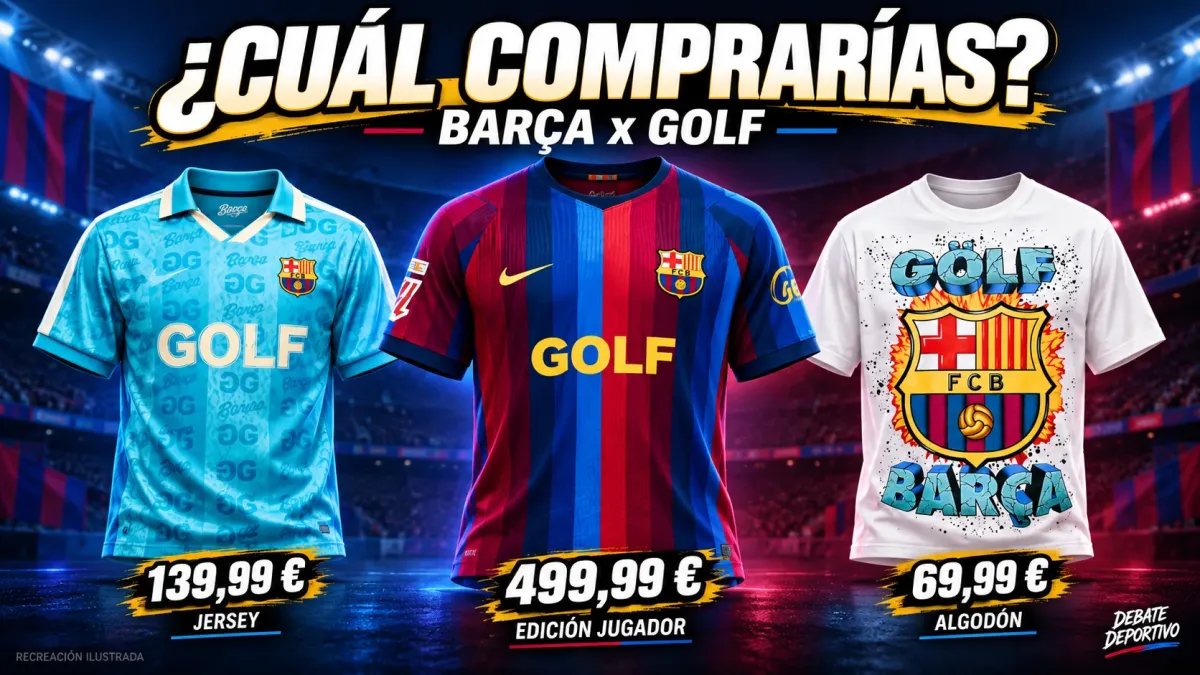 La camiseta GOLF del Barça: 499,99 € y un logo a debate